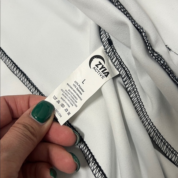 Zyia Active Pro Trainer full-zip jacket in a blue and black floral pattern./ L - Picture 6 of 11